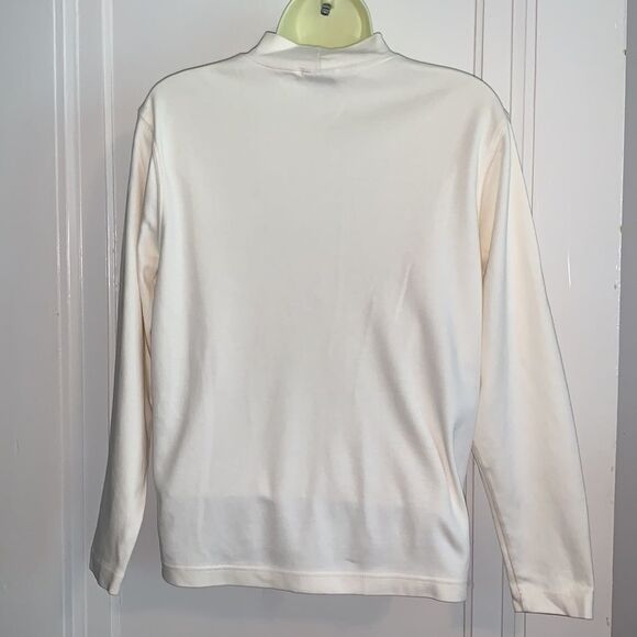 Westbound Petites cream mock turtleneck top - Picture 5 of 8